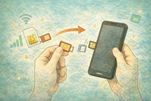 実際はSIMを差し替えるだけのケースが多い