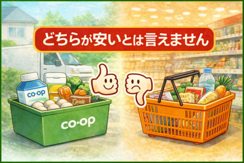 コープとスーパー、どっちが安いのか？