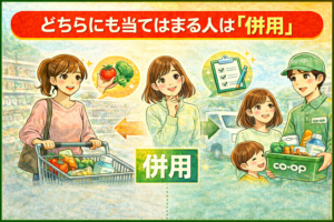 どちらにも当てはまる人は「併用」が正解