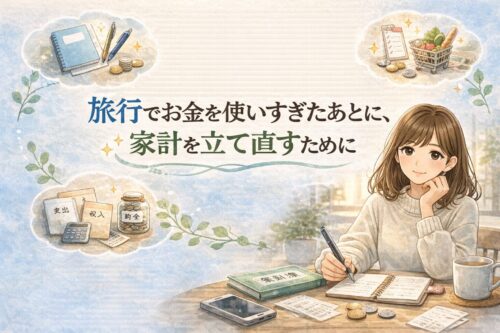 旅行でお金を使いすぎたあとに、家計を立て直すために意識したこと