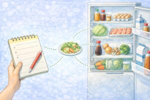 冷蔵庫の中を把握しやすくなった