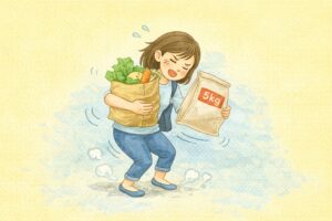 持ち帰りが重くて負担になる