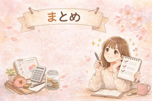 まとめ：春休みでお金がかかっても、整え直せば問題ない