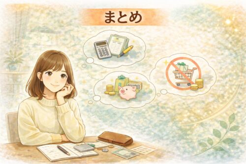 まとめ：お金を使いすぎて後悔したときは出費を見直す