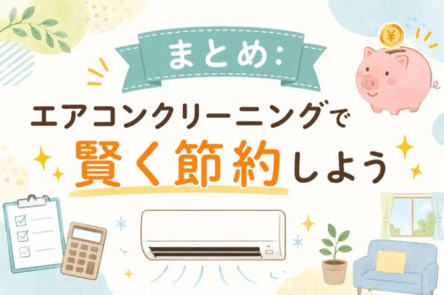 まとめ：エアコンクリーニングで賢く節約しよう