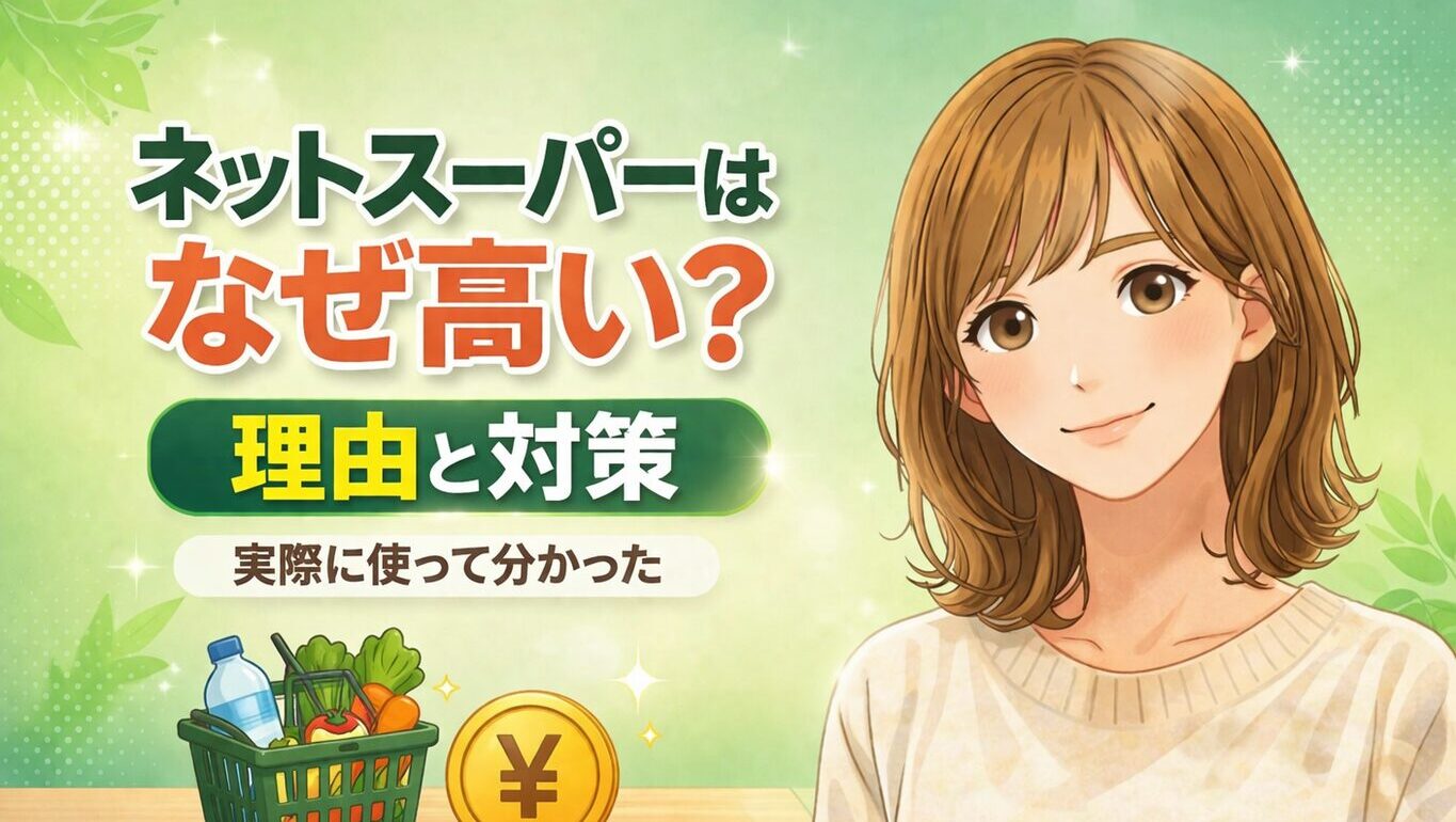 ネットスーパーはなぜ高い？理由と対策