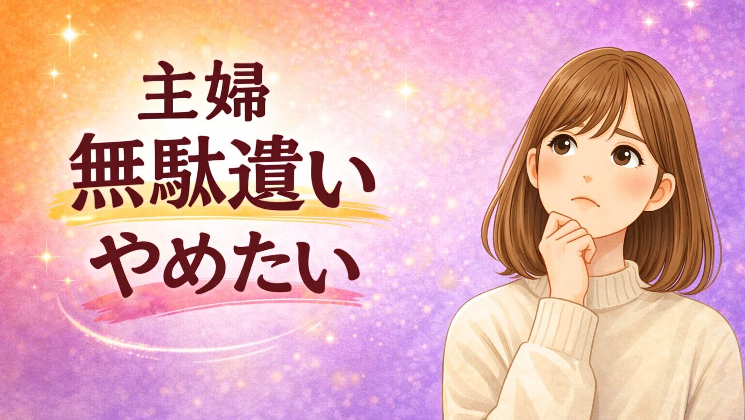 主婦無駄遣いやめたいタイトル