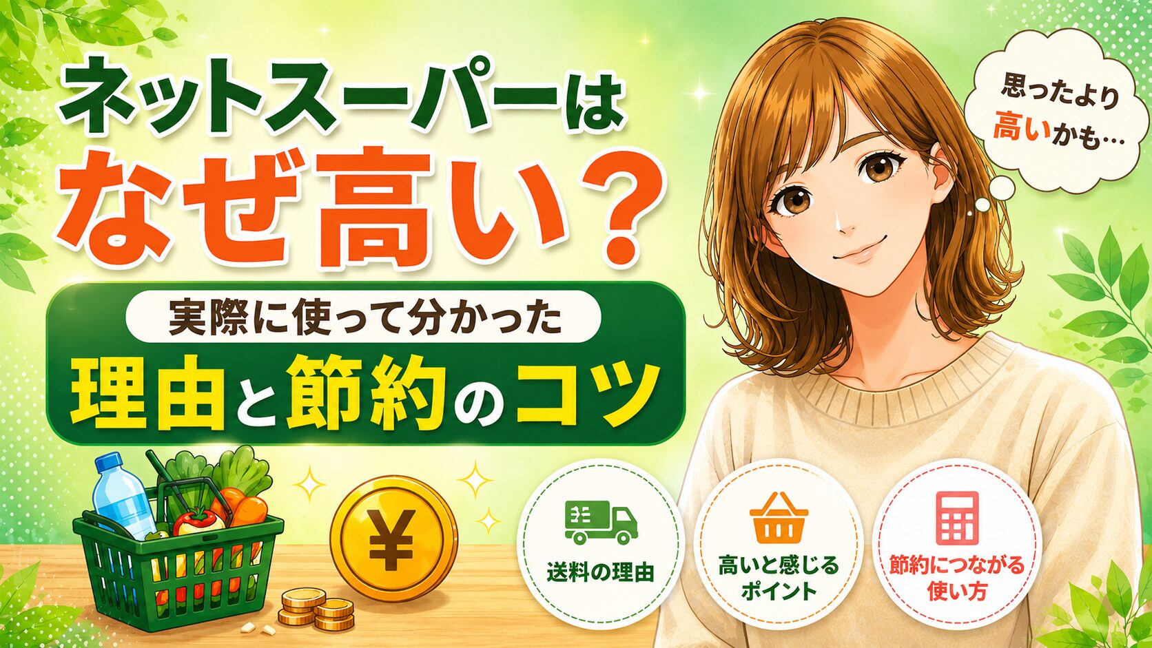 ネットスーパーはなぜ高い？実際に使って分かった理由と節約のコツ